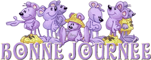 Gif animé bonne journée souris